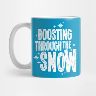 Boosting through the snow Mug